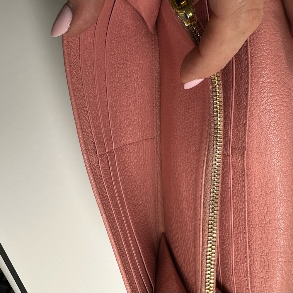 Miu Miu Pink Madras Leather Long Wallet - Picture 8 of 13